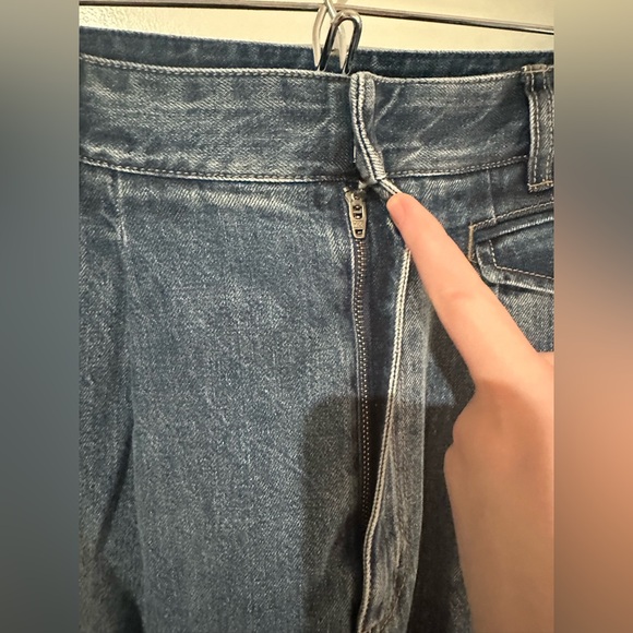 Tibi Triple Pleat Jeans in Classic Blue - Picture 3 of 8